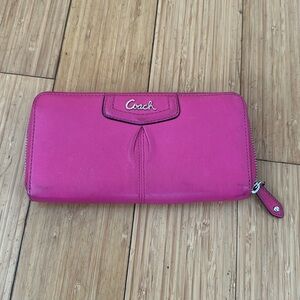 Pink coach wallet